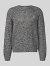REVIEW Gebreide pullover met ronde hals Lichtgrijs gemêleerd