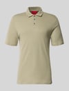 HUGO Koszulka polo o kroju slim fit z mieszanki lyocellu i lnu model 'DULINEN' Jasnozielony