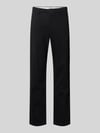 JACK & JONES straight fit broek van katoenmix model 'Kane' Zwart
