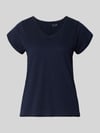 Christian Berg Woman t-shirt z dekoltem w serek Ciemnoniebieski