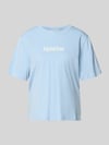 Selected Regular Fit T-Shirt aus reiner Baumwolle Modell 'MACY' Hellblau