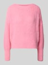 LOLLYS LAUNDRY Oversized Strickpullover mit Mohair-Anteil Modell 'Isolde' Rosa