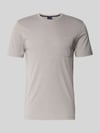 Christian Berg Men T-shirt met ronde hals en borstzak Middengrijs
