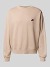 Tommy Jeans Regular Fit Sweatshirt aus reiner Baumwolle Beige