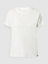 SKINY T-shirt z mieszanki wiskozy i elastanu model ‘Every Night In’ Złamany biały