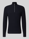 Christian Berg Men Regular fit schipperstrui van puur katoen Marineblauw