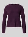 BOSS pullover in relaxed fit van mix van scheerwol en kasjmier model 'Febisana' Paars