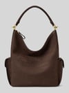Lauren Ralph Lauren Henkeltasche aus echtem Leder Dunkelbraun
