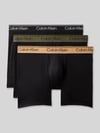 Calvin Klein Underwear Broek & boxershort met elastische label in band in set van 3 model 'BOXER BRIEF' Zwart