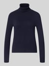 Christian Berg Woman Regular Fit Rollkragenpullover aus reinem Kaschmir Dunkelblau