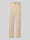 MAC Chinos o kroju straight fit z mieszanki bawełny Beżowy