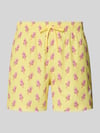 JACK & JONES Zwembroek in all-over look model 'MAUI VIBES NOVELTY' Geel