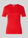 Tommy Hilfiger Slim Fit T-Shirt aus reiner Baumwolle Rot