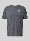 Under Armour T-Shirt mit Label-Print Modell 'Tech' Anthrazit