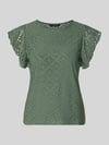 VERO MODA regular fit T-shirt met ronde hals model 'TASSA' Lindegroen