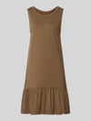 s.Oliver RED LABEL Relaxed Fit Freizeitkleid aus Baumwoll-Modal-Mix Mittelbraun