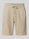 Lindbergh Shorts mit Eingrifftaschen und elastischem Bund Mud