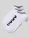 HUGO Sneaker-Socken mit Logo-Print im 3er-Pack Weiss