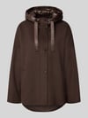 COMMA Jacke mit Kapuze Dunkelbraun