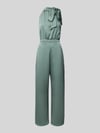 SWING Jumpsuit met opstaande kraag Lindegroen