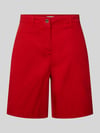 Tommy Hilfiger regular fit korte chino van mix van katoen en lyocell Rood