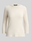 Lauren Ralph Lauren Gebreid shirt met 3/4-mouwen van katoenmix Zand