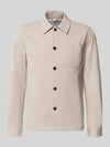Lindbergh Slim Fit Hemdjacke mit Viskose-Anteil Sand