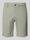 JACK & JONES Regular Fit Bermudas mit Strukturmuster Modell 'FURY' Lind