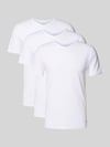 Tommy Hilfiger zestaw t-shirtów o kroju slim fit z mieszanka bawełny w wielopak: 3 szt. Biały