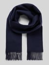 bugatti Wollschal mit Fransen Jeansblau
