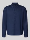 GAP Regular Fit Leinenhemd mit Kentkragen Dunkelblau