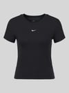 Nike T-shirt z mieszanka modalu i bawełny Czarny