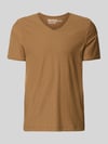 MCNEAL T-Shirt mit V-Ausschnitt Hellbraun