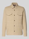 Tommy Hilfiger Regular Fit Sweatjacke aus Baumwoll-Mix Beige