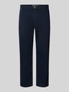REVIEW straight fit broek van katoenmix Marineblauw