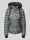 Gil Bret Regular Fit Steppjacke mit abnehmbarer Kapuze Petrol