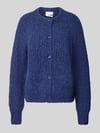 Fynch-Hatton Loose Fit Strickjacke aus Alpaka-Mix mit Woll-Anteil Marine