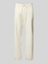 s.Oliver RED LABEL relaxed fit broek van mix van katoen en linnen Wit