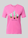 ONLY Slim Fit T-Shirt aus reiner Baumwolle Modell 'KITA' Pink
