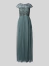 Christian Berg Cocktail Abendkleid mit Perlen-Stitching Bottle