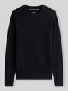 Tommy Hilfiger Sweter o kroju regular fit z mieszanki bawełny i kaszmiru Czarny