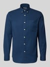Selected Regular Fit Freizeithemd aus Baumwoll-Mix Modell 'REGRICK' Dunkelblau