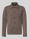 Lindbergh Slim Fit Hemdjacke mit Viskose-Anteil Schoko