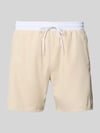 BOSS Regular Fit Badehose mit Logo-Print Modell 'STARFISH' Ecru