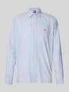 Tommy Jeans Relaxed Fit Freizeithemd aus Baumwoll-Modal-Mix Blau