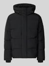 Tommy Jeans Gewatteerd regular fit jack met capuchon Zwart