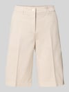 CAMBIO Wide Leg Shorts mit Bügelfalten Modell 'STELLA BERM' Stein