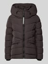 khujo Steppjacke mit Kapuze und Label-Detail Modell 'HERSCH2' Pflaume