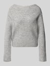Topshop Strickpullover mit U-Boot-Ausschnitt Modell 'CALLY' Khaki