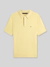 Tommy Hilfiger Regular Fit Strick-Poloshirt aus reiner Baumwolle GELB